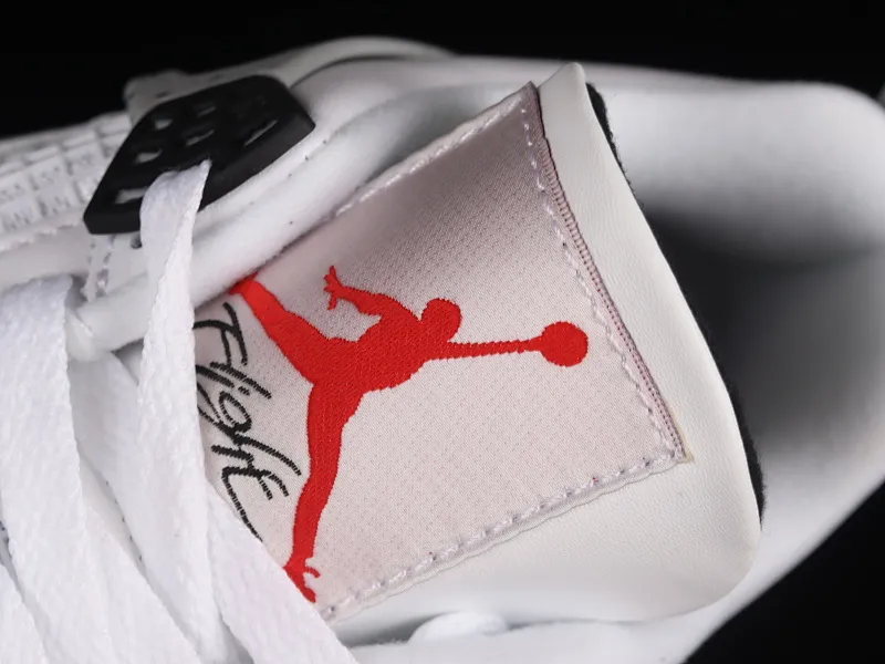 All categories Air Jordan Jordan series basketball shoes Air Jordan 4 X version Air Jordan 4 Retro "White Black" AJ4 Joe 4 white black cement 308497-103